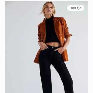 Free People/THRILLS PAIGE MID RISE Black Jean